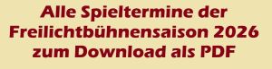 Spieltermine 2026 der Freilichtbuehne Donauwoerth